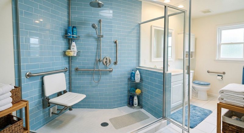 Senior Shower Installation in Framingham, MA